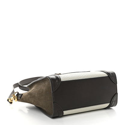 Celine Bullhide Calfskin Nano Tri-Color Luggage White 4 of 9