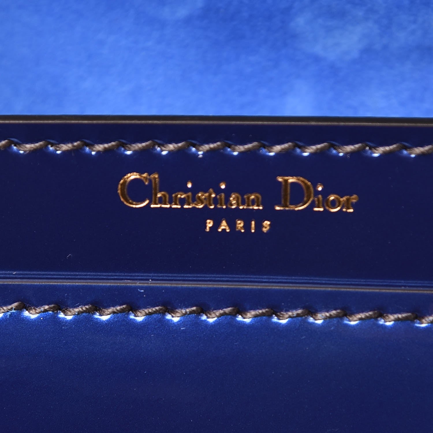 Christian Dior Metallic Calfskin J'Adior Chain Flap Bag Blue 7 of 7