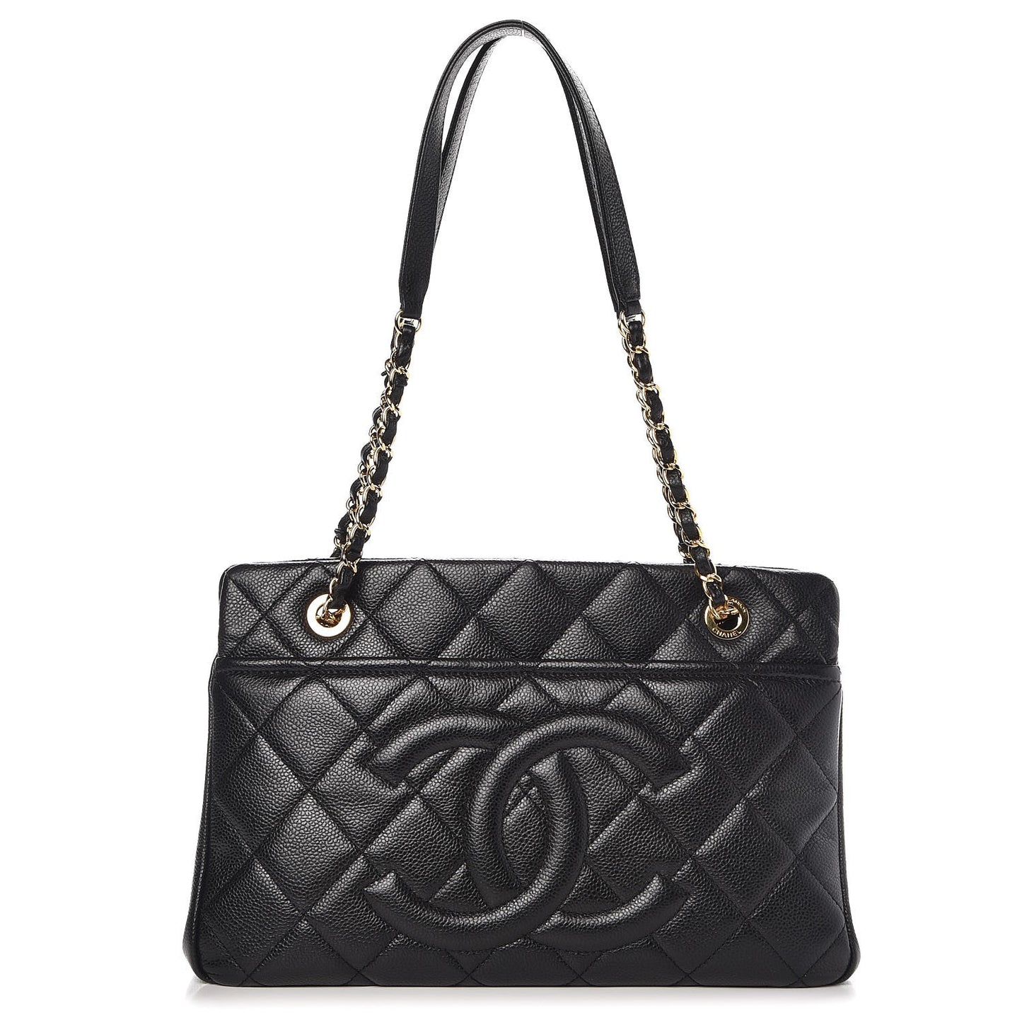 Caviar Quilted CC Timeless Tote Black