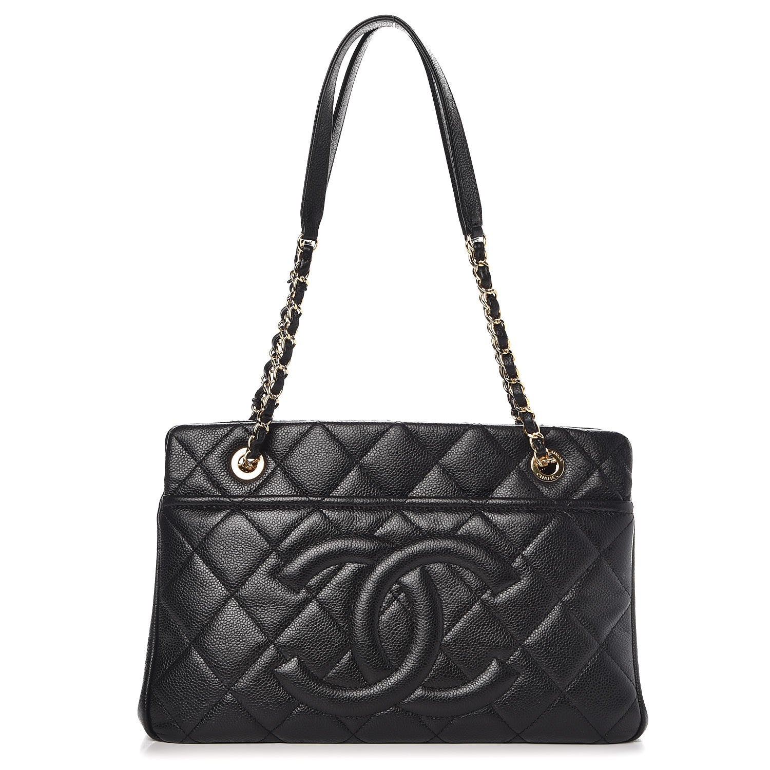 Chanel Caviar Quilted CC Timeless Tote Black 1 of 10