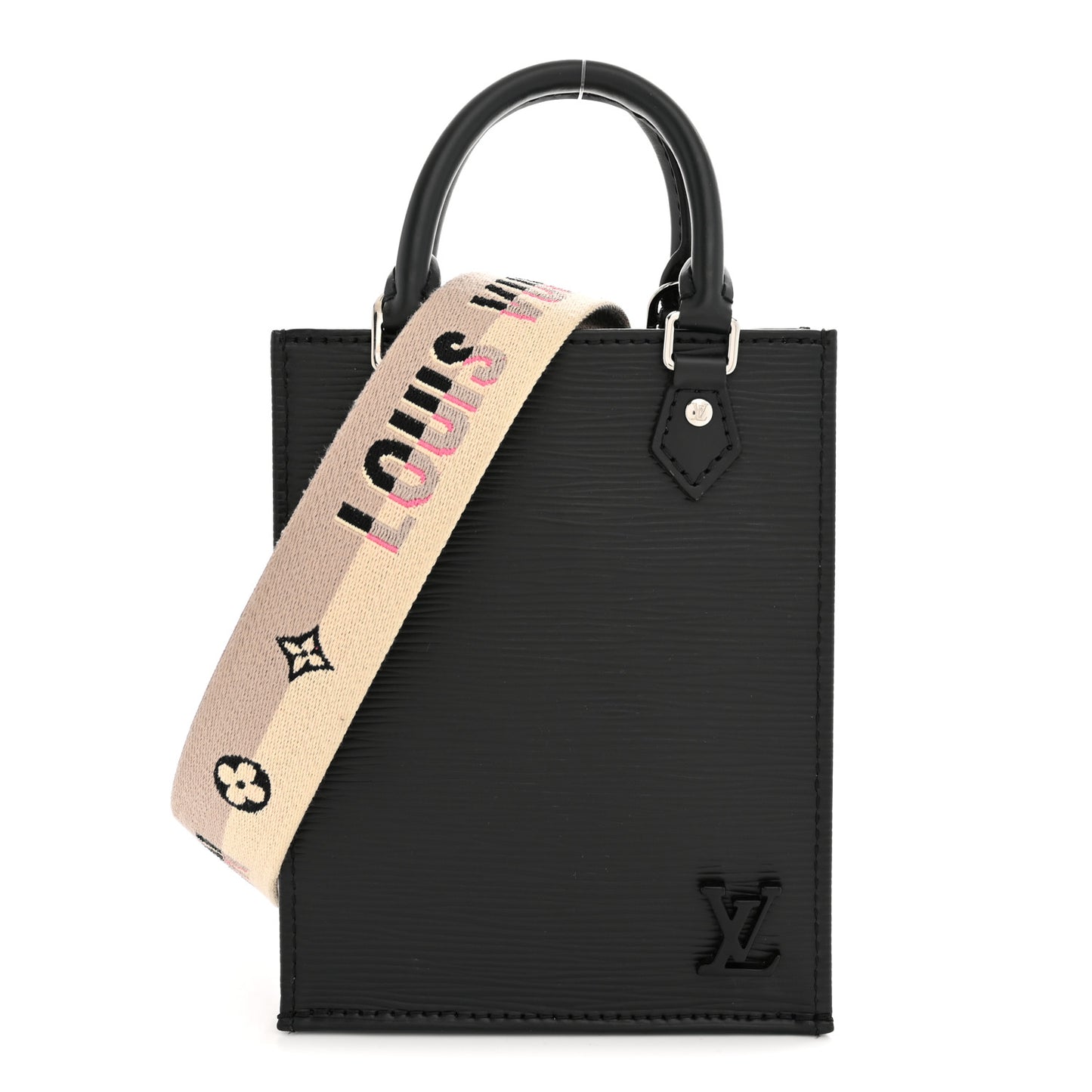 Epi Jacquard Petit Sac Plat Black