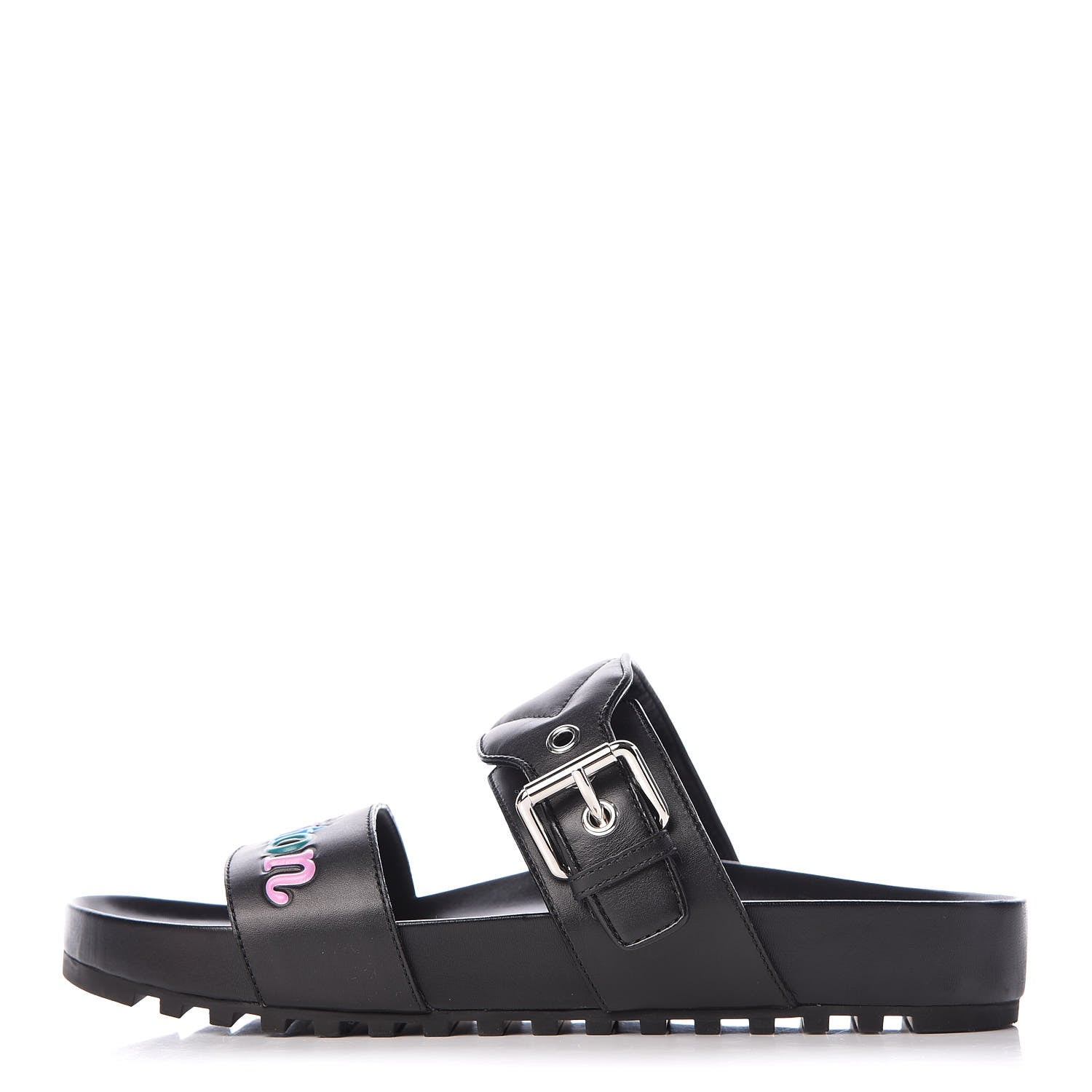 Louis Vuitton Calfskin New Wave Bom Dia Mule Sandals 39 Black 1 of 11