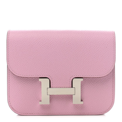 Hermes Epsom Constance Slim Wallet Mauve Sylvestre 1 of 10