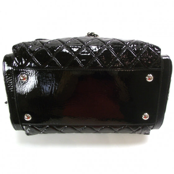 Chanel Patent Day Glo Flap Bag Black 4 of 11