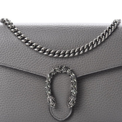 Gucci Dollar Calfskin Crystal Mini Dionysus Chain Wallet Dusty Grey Black Diamond 10 of 10
