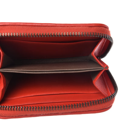 Bottega Veneta Nappa Intrecciato Zip Around Coin Purse Red 5 of 8