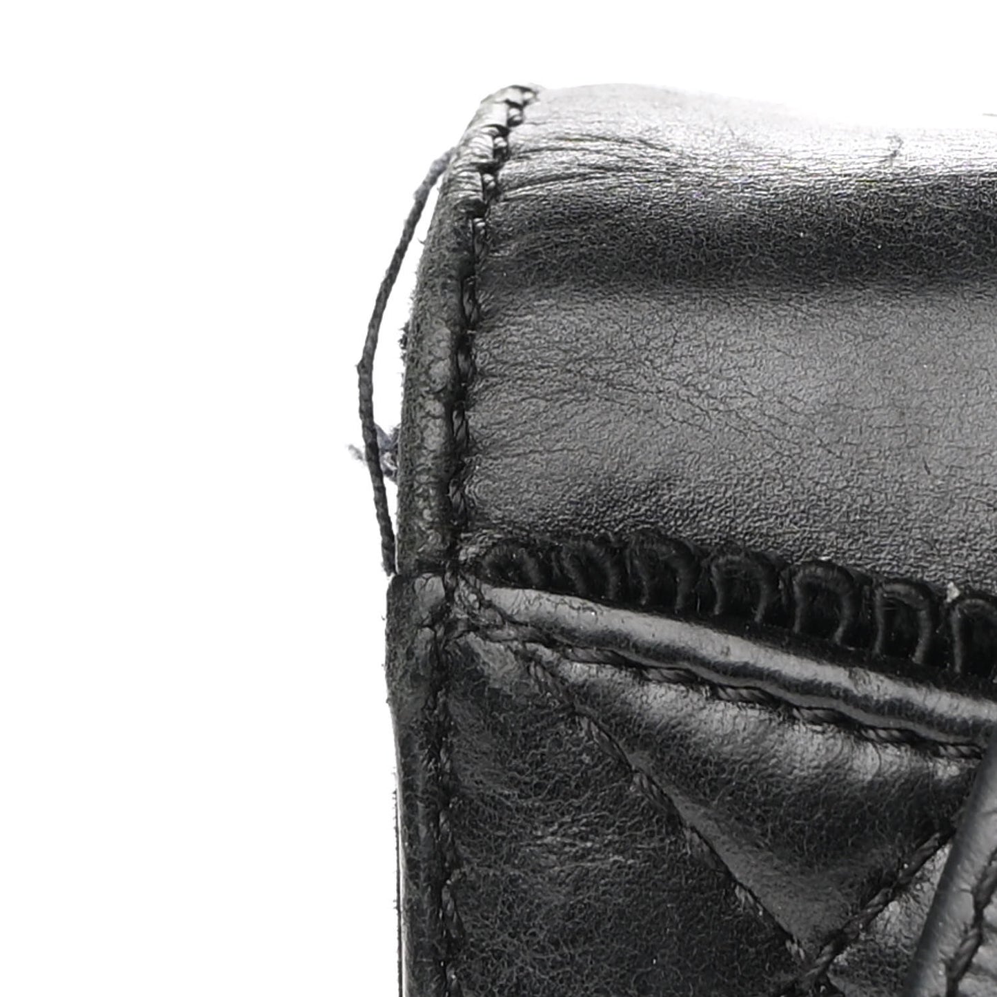 Calfskin Quilted Small Ballerine Flap Black