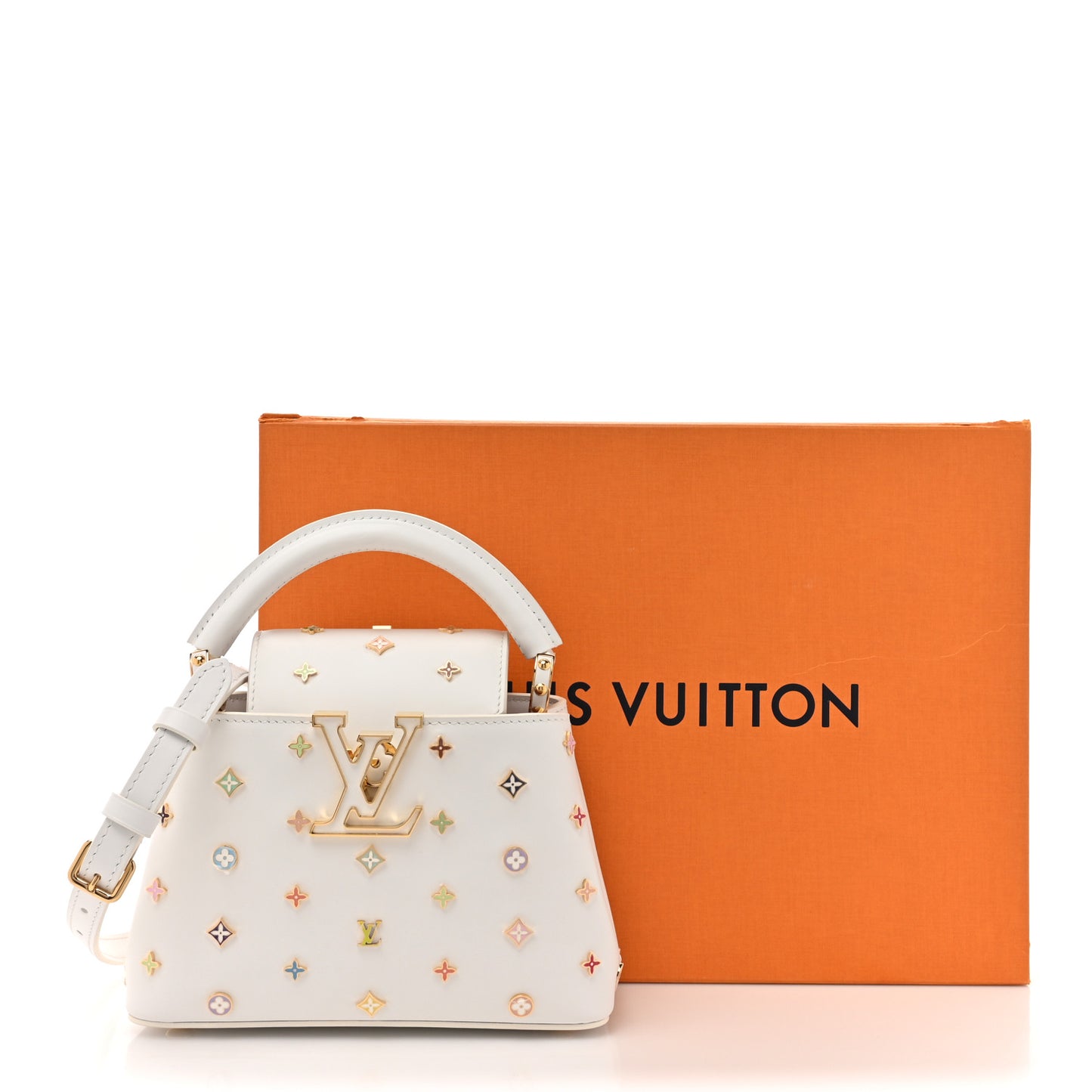 LV X TM Cowhide Mini Capucines Multicolor