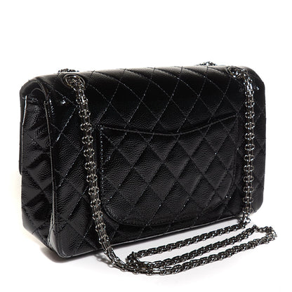 Chanel Patent Caviar Quilted 2.55 Reissue 226 Flap Black 3 of 8