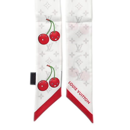 Louis Vuitton LV X TM Silk Monogram Cerise Bandeau White 2 of 4