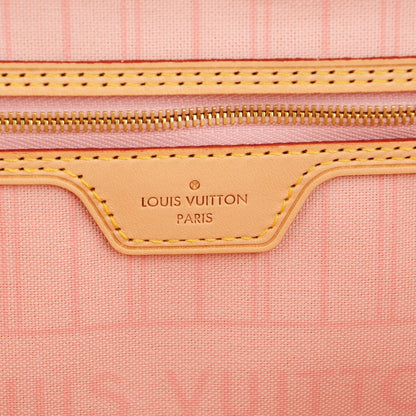 Louis Vuitton Damier Azur Neo Neverfull MM Rose Ballerine 8 of 10