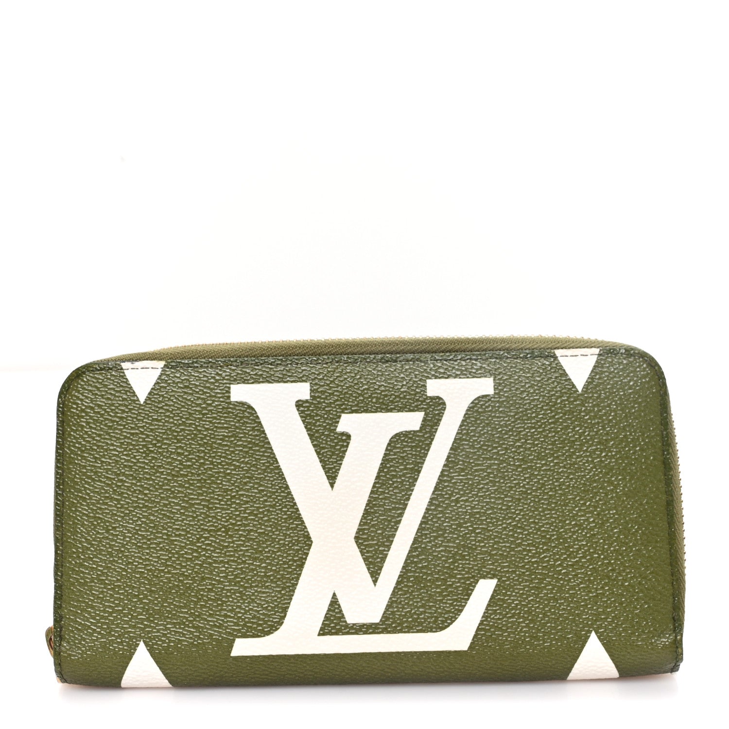 Louis Vuitton Monogram Giant Zippy Wallet Kaki White 1 of 7