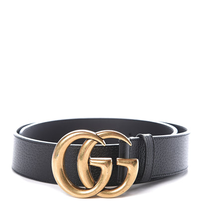 Gucci Textured Calfskin Double G 40mm Belt 85 34 Black 1 of 5