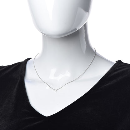 Tiffany Platinum Diamond .14ct Elsa Peretti Diamonds by the Yard Pendant Necklace 2 of 5