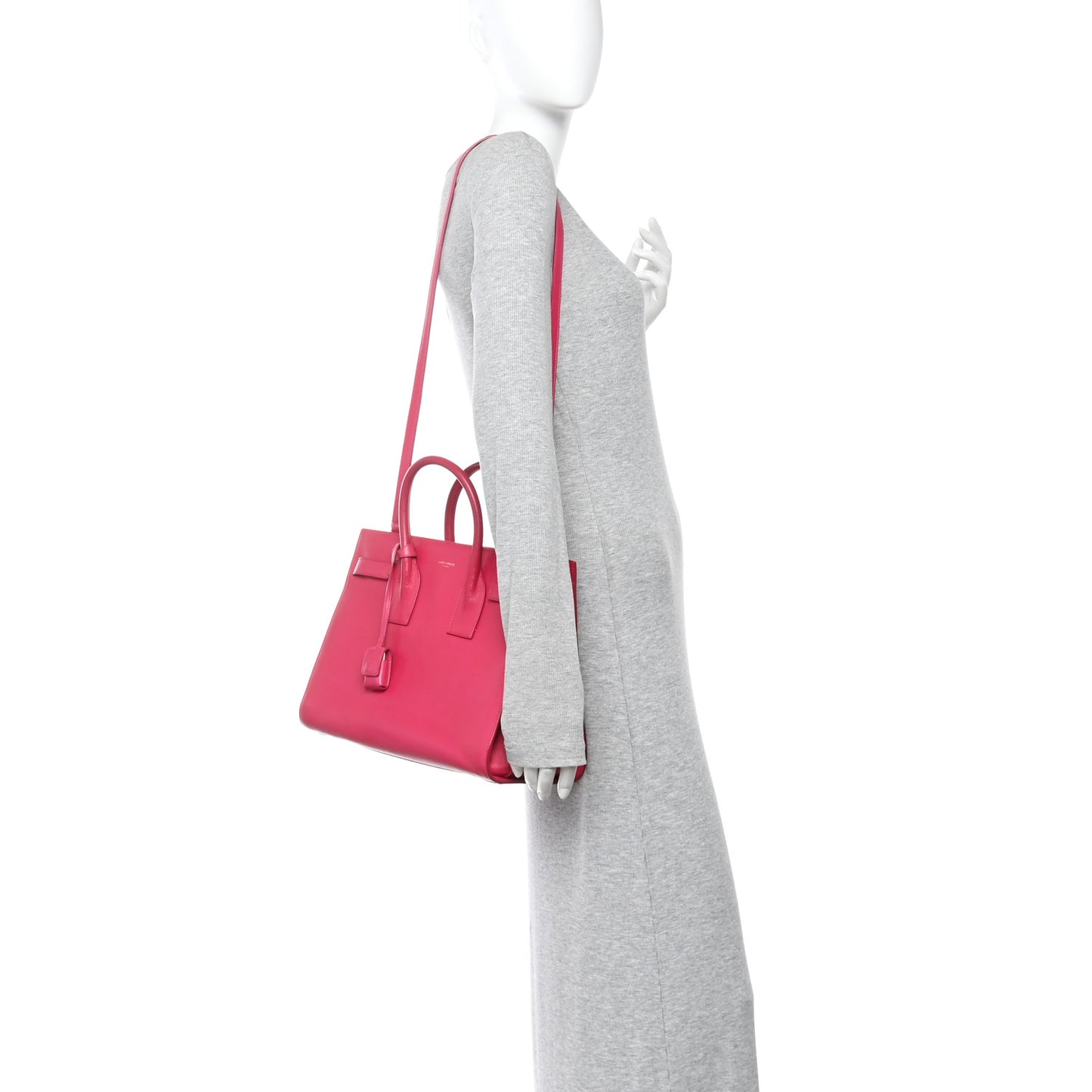 Calfskin Small Sac De Jour Lipstick Fuchsia