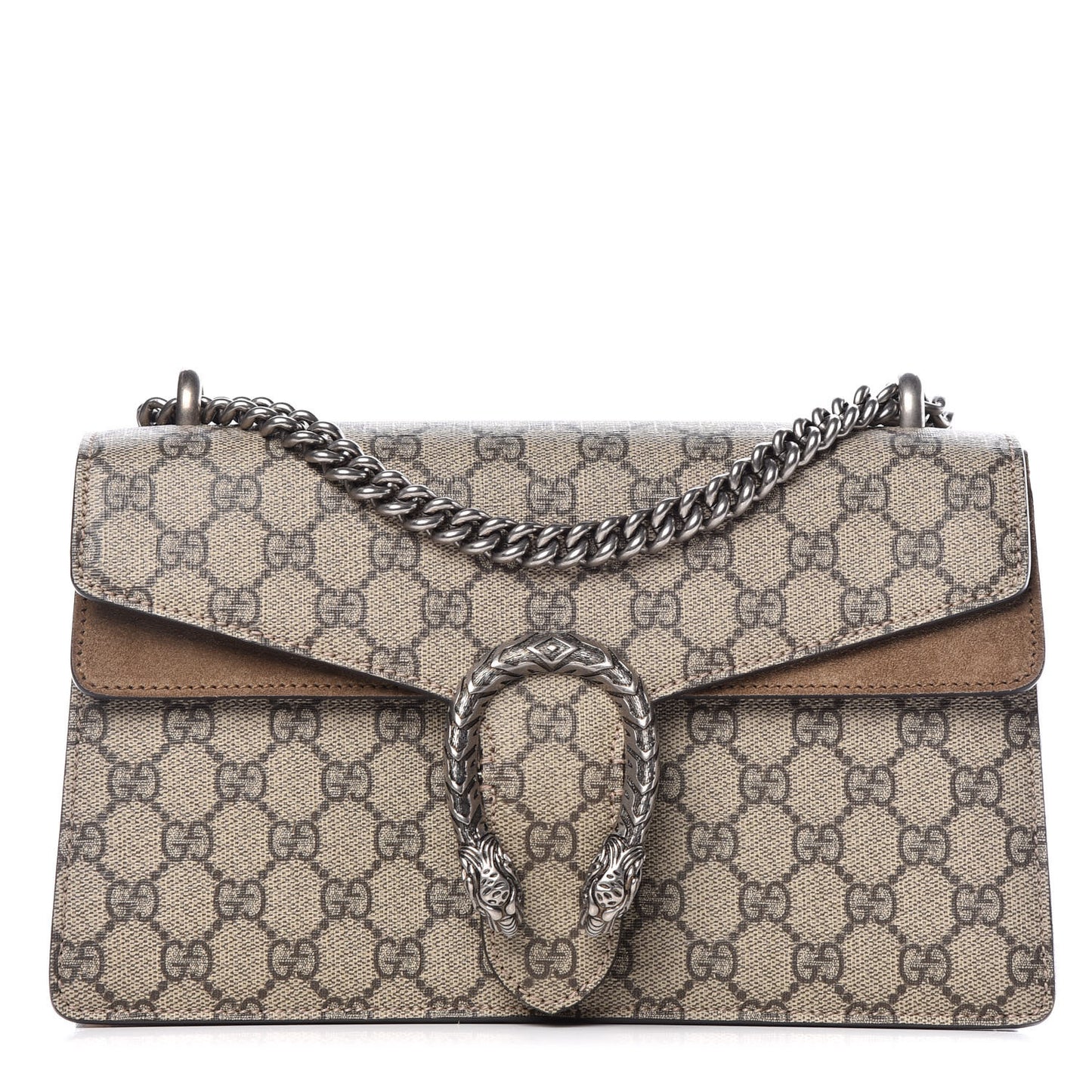 GG Supreme Monogram Small Dionysus Shoulder Bag Taupe