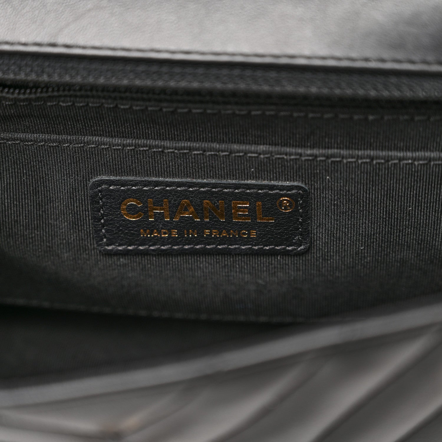 Chanel Calfskin Chevron Quilted Small Statement Flap Black 6 of 11