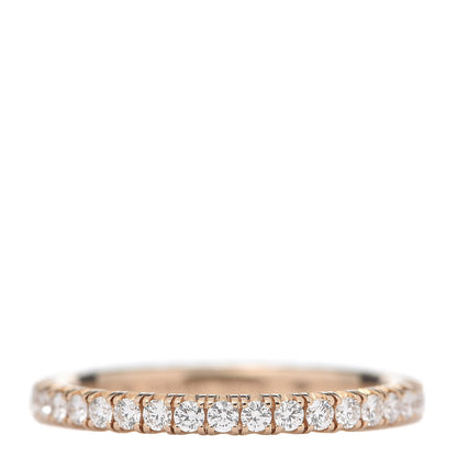 Cartier 18K Pink Gold Diamond 2mm Etincelle de Wedding Band Ring 50 5.25 1 of 6