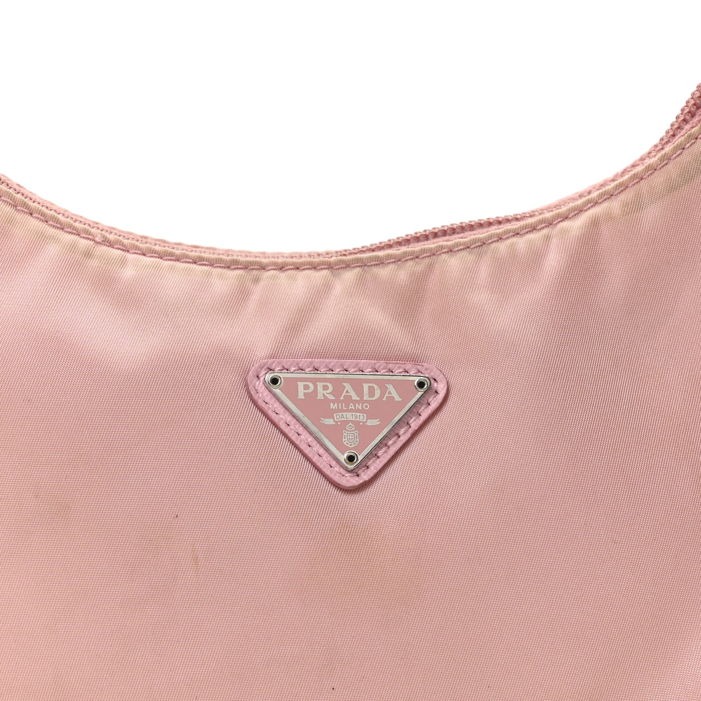 Tessuto Nylon Saffiano Mini Re-Edition 2000 Bag Rosa