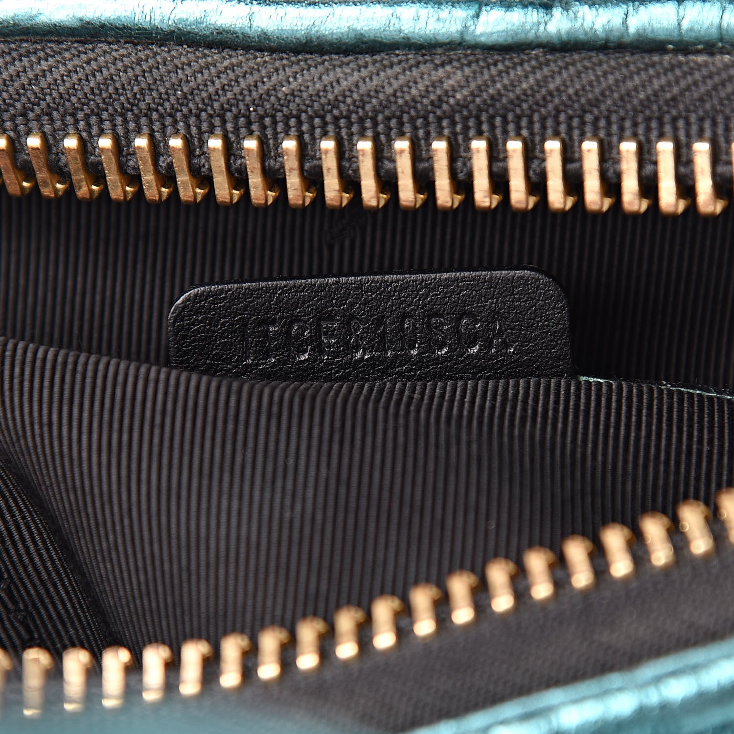 Burberry Metallic Calfskin Blaze Satchel Petrol Blue 8 of 12