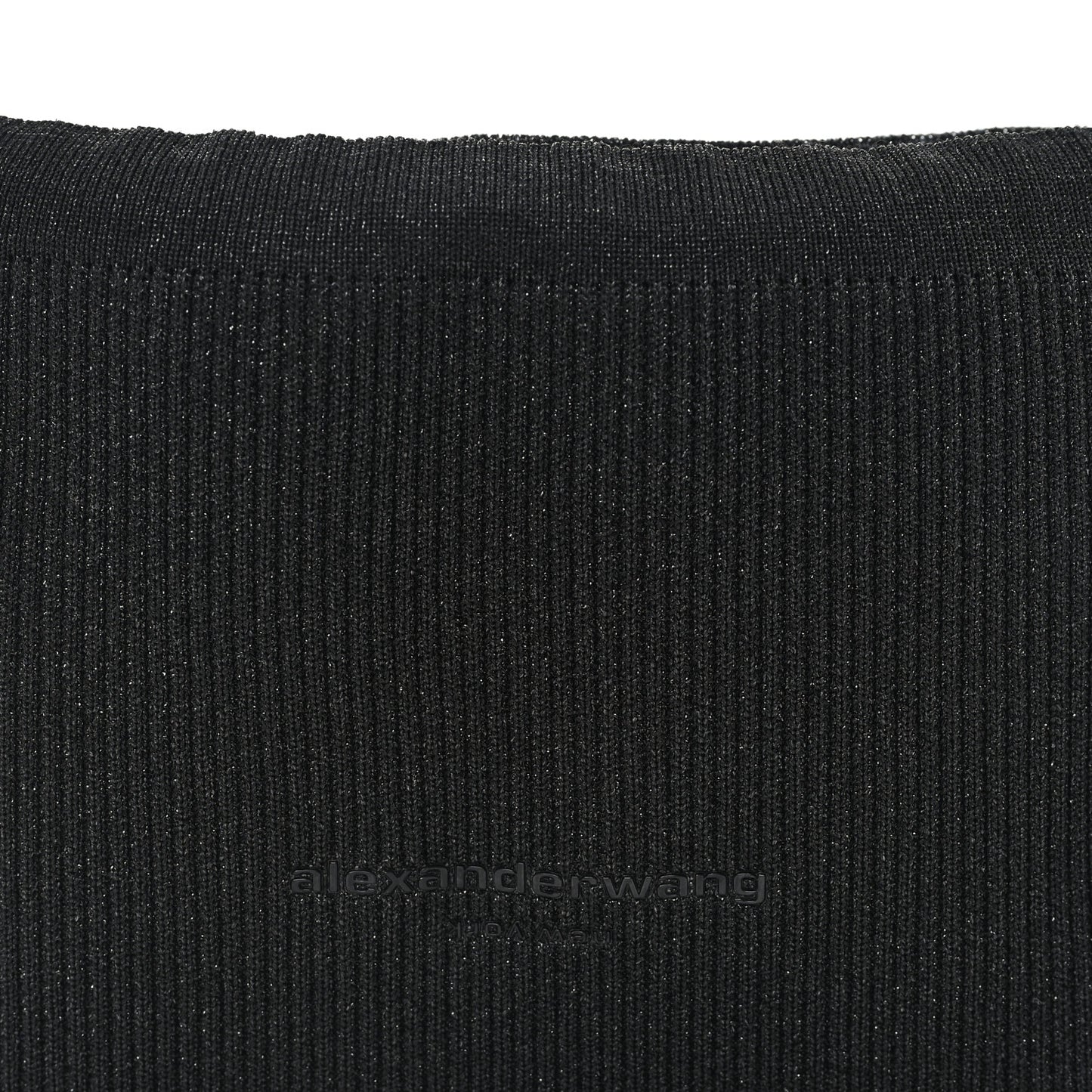Ribbed Knit Small Ryan Bag Black