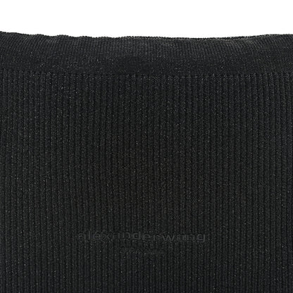 Alexander Wang Ribbed Knit Small Ryan Bag Black 7 of 9