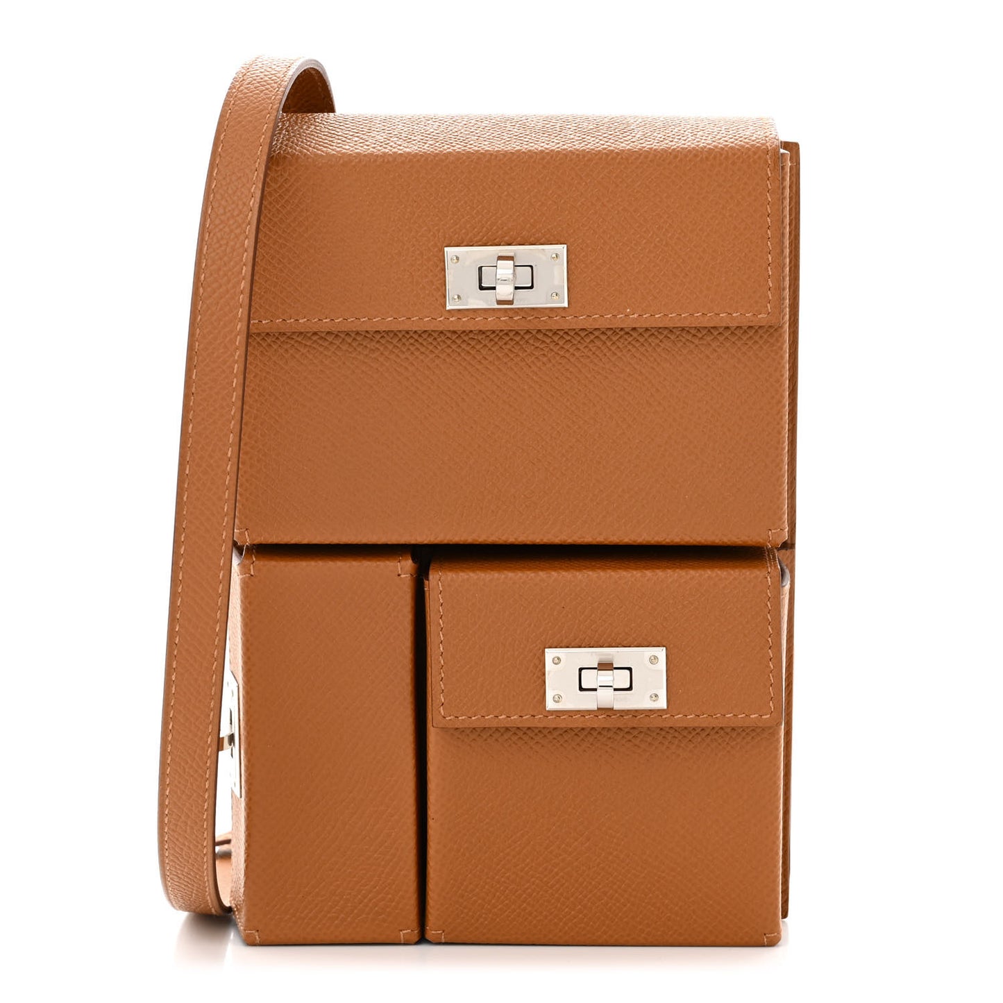 Epsom Kelly Multi Pocket Pochette To Go Gold