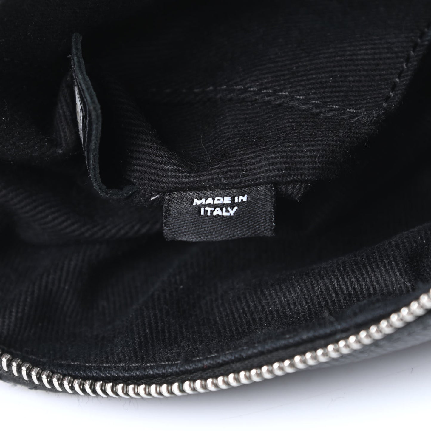 Grained Calfskin Quilted Waist Belt Bag Black