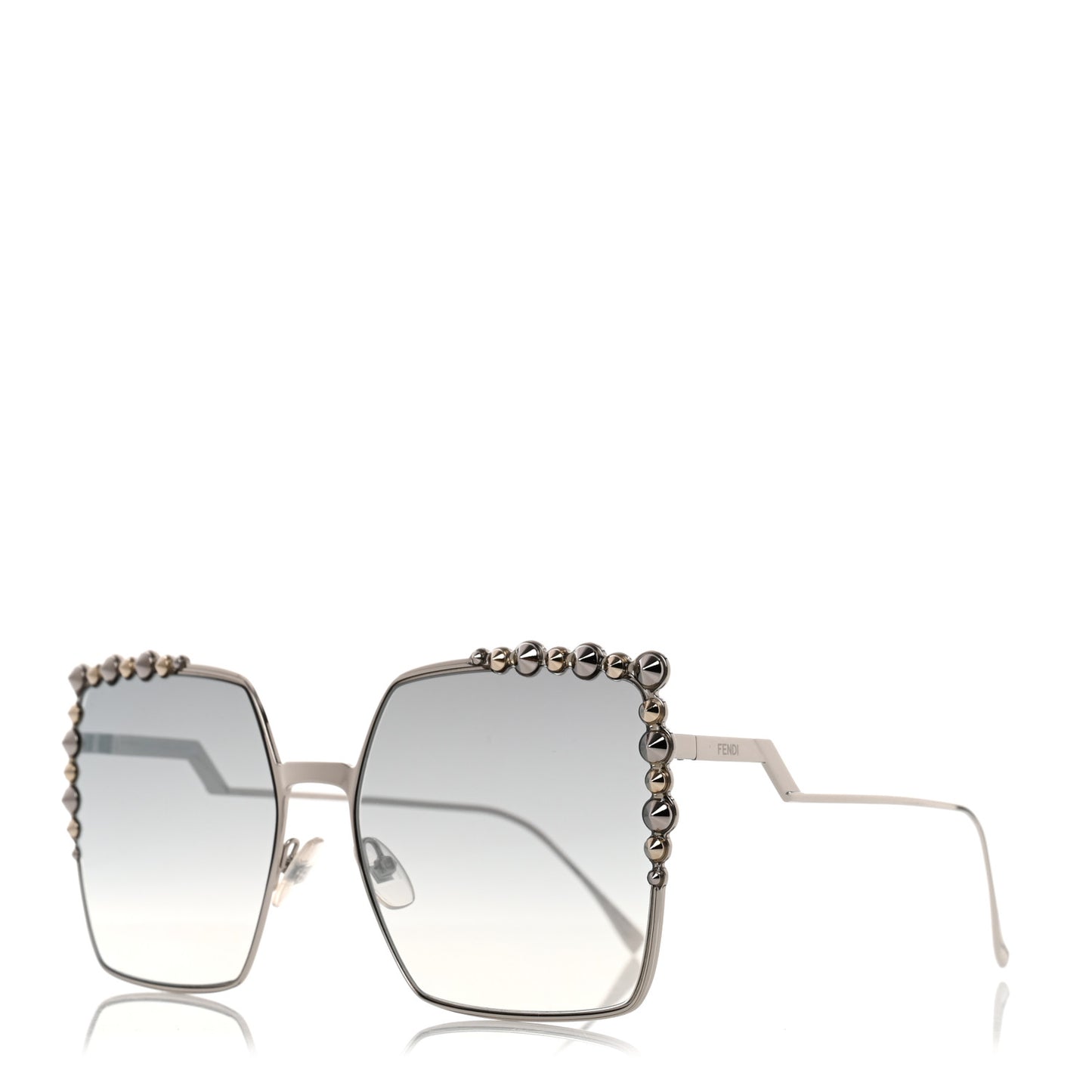 Metal Dots Square Sunglasses FF 0259/S Palladium