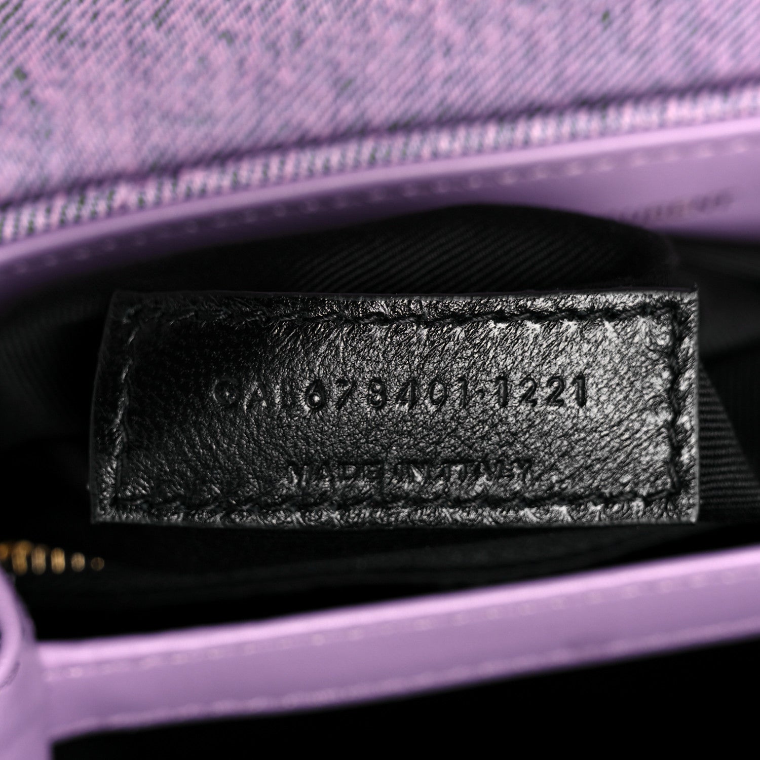 Saint Laurent Denim Y Quilted Monogram Toy Loulou Crossbody Bag Bleached Lilac 8 of 9