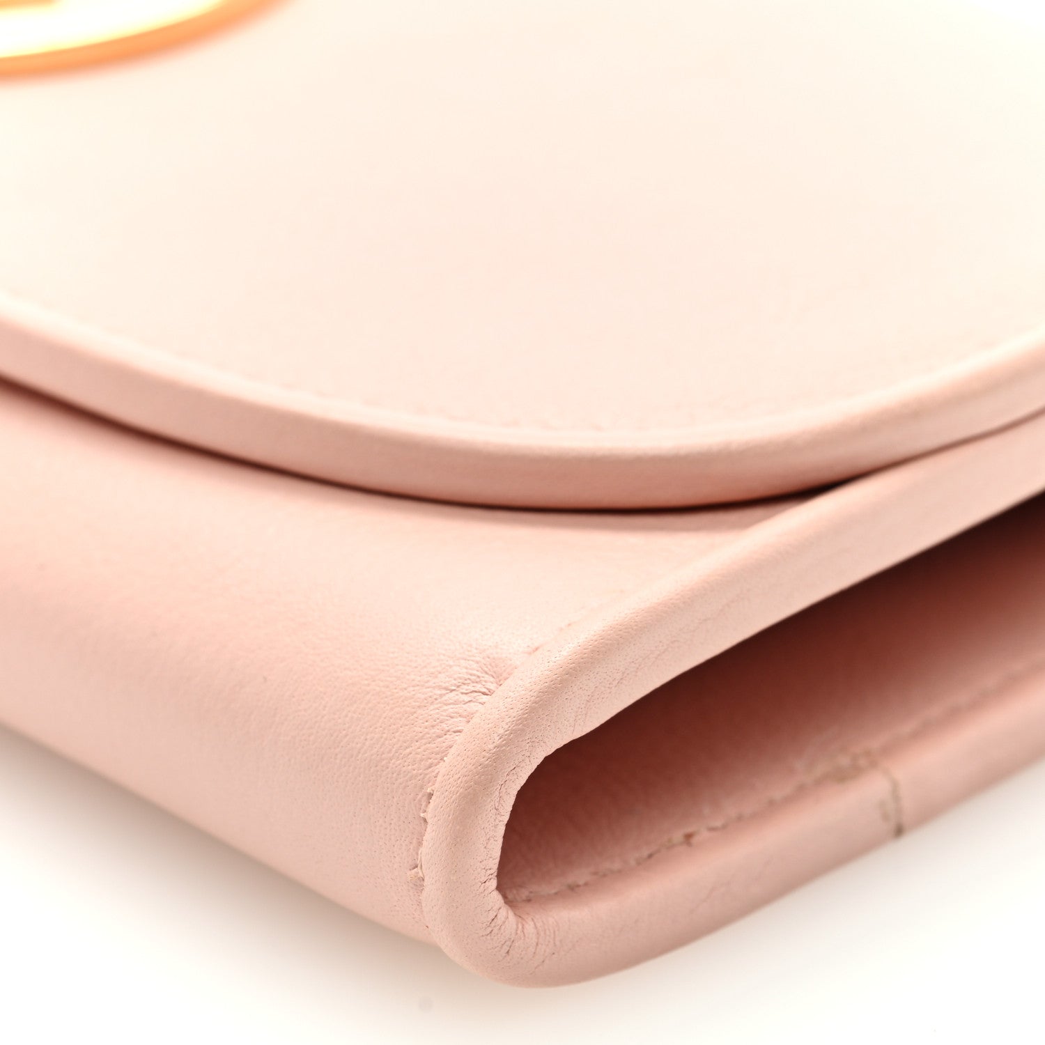 Gucci Roxy Calfskin Blondie Continental Chain Wallet Powder Pink 9 of 9