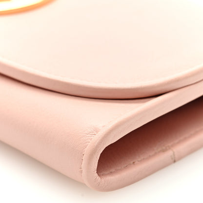 Gucci Roxy Calfskin Blondie Continental Chain Wallet Powder Pink 9 of 9