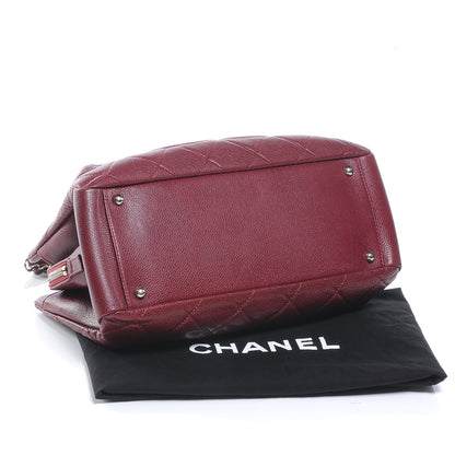 Chanel Caviar CC Timeless Soft Tote Red 4 of 7