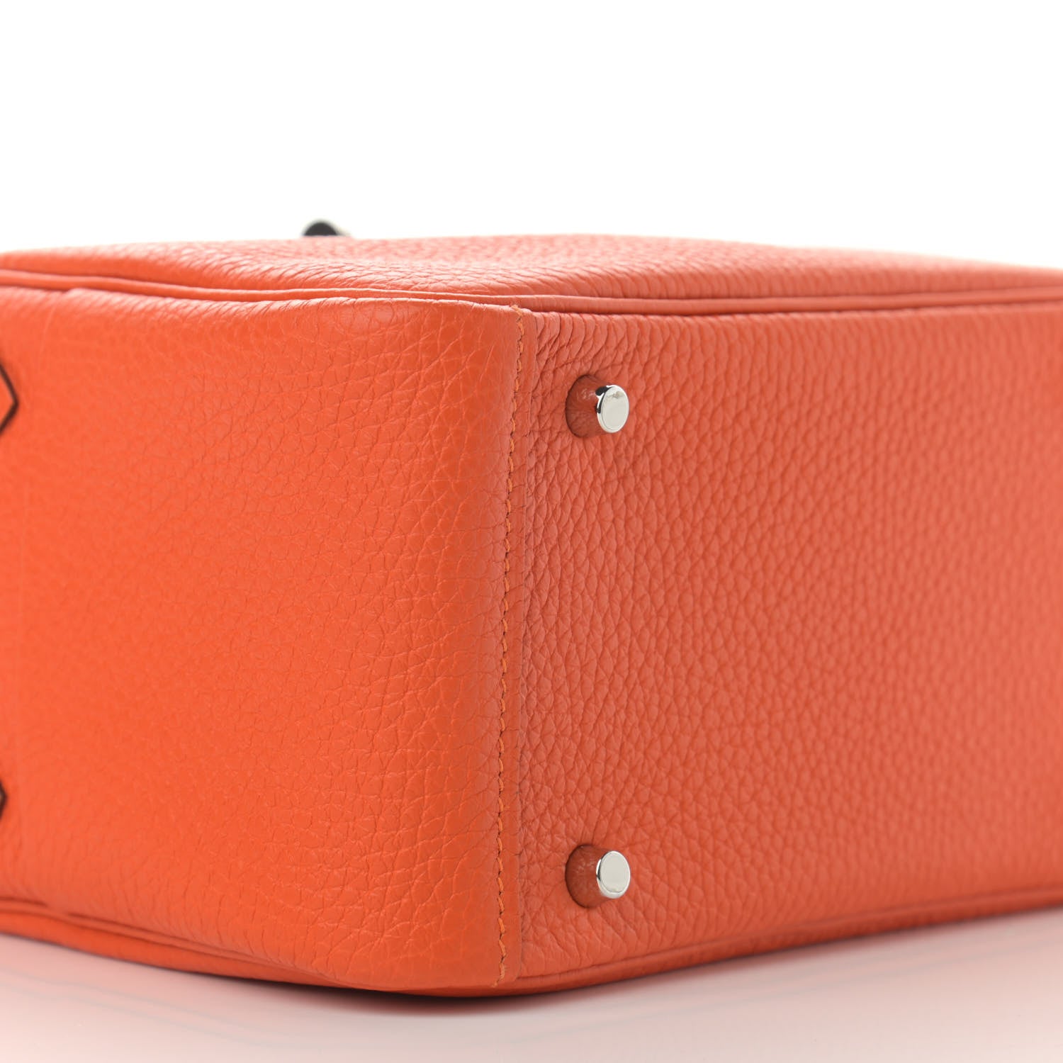 Hermes Taurillon Clemence Mini Lindy 20 Feu 9 of 11