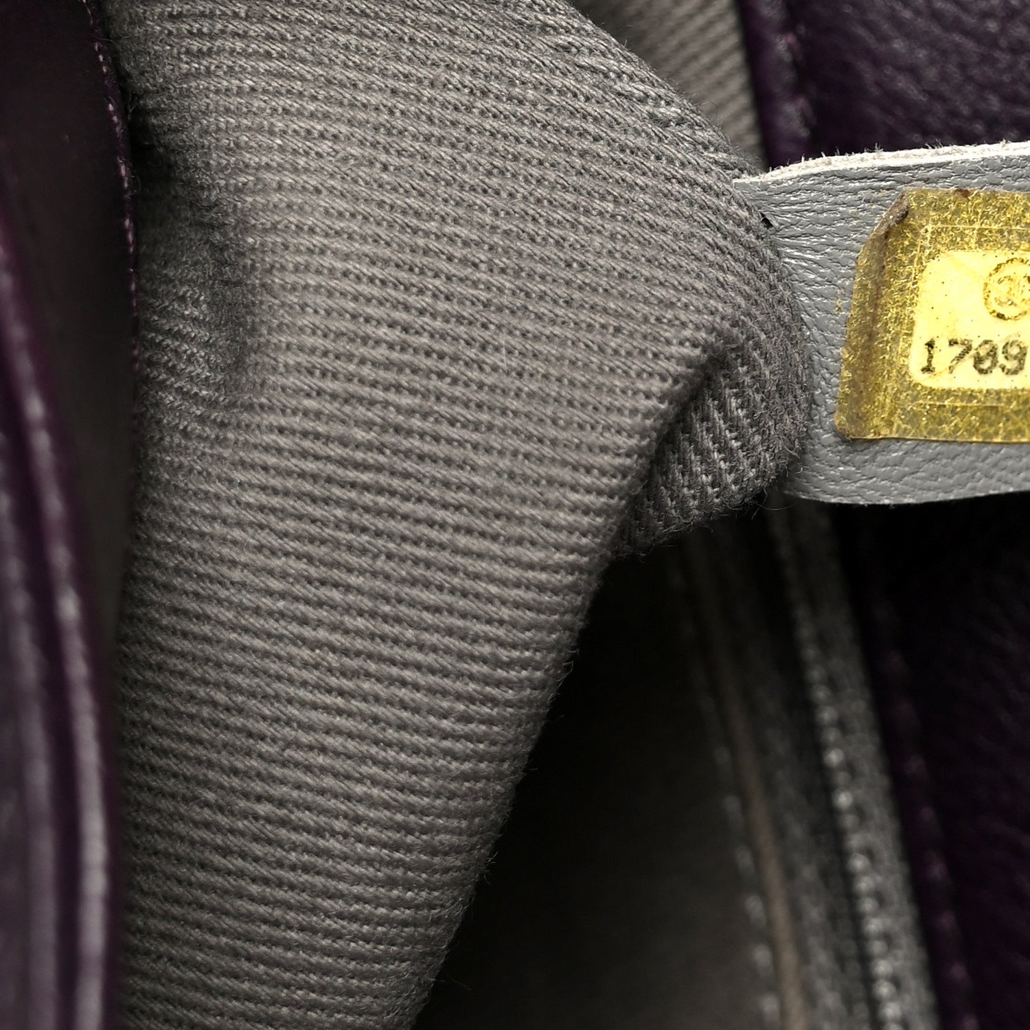 Chanel Calfskin Crystal Embossed Medium Boy Flap Plum 7 of 11