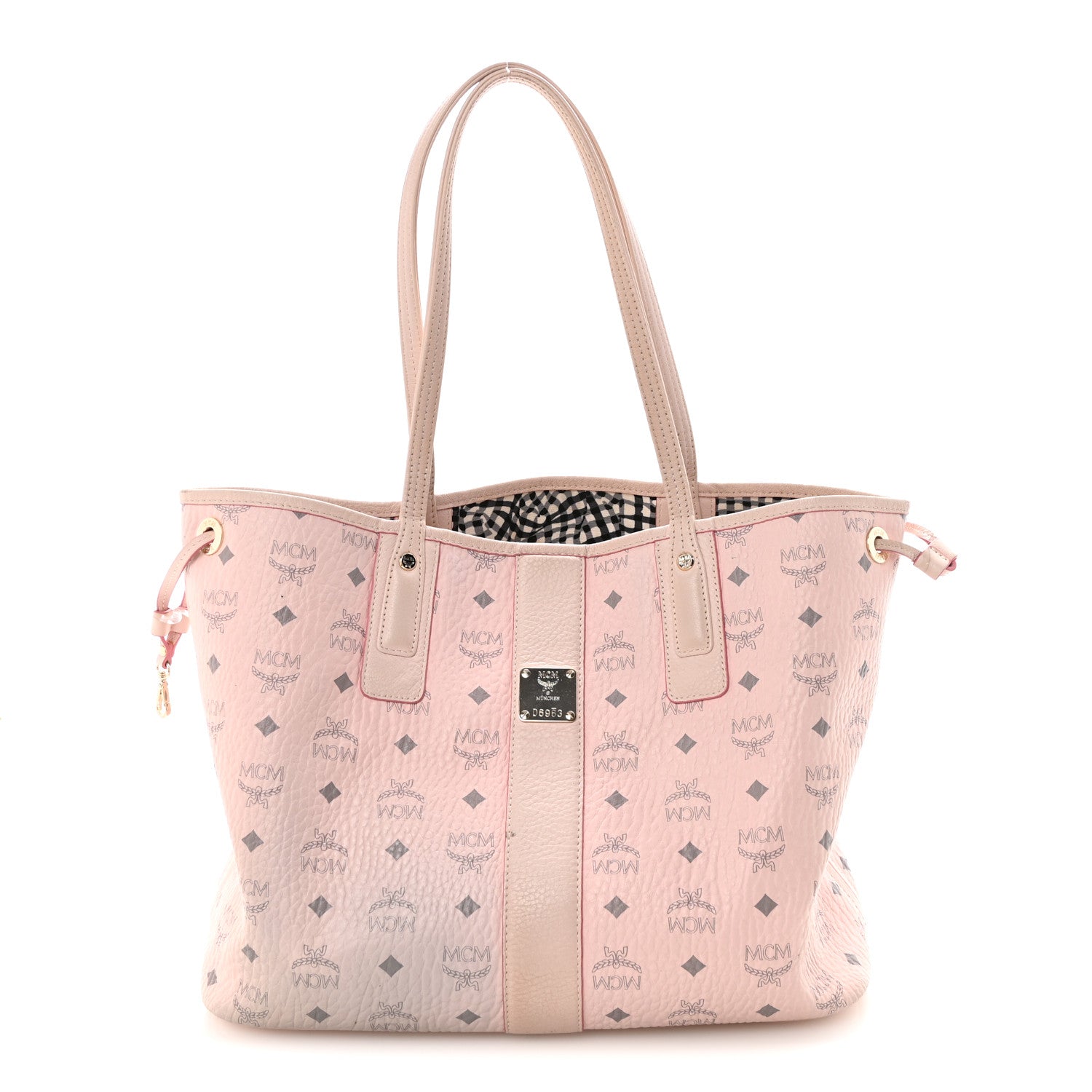 MCM Visetos Medium Liz Reversible Shopper Tote Powder Pink 1 of 10