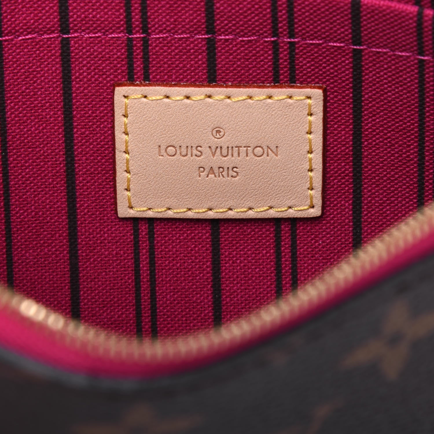 Louis Vuitton Monogram Neverfull MM GM Pochette Pivoine 6 of 10