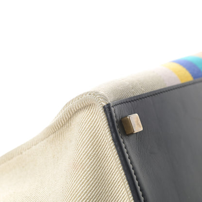 Celine Cotton Canvas Medium Phantom Luggage Multicolor 12 of 16