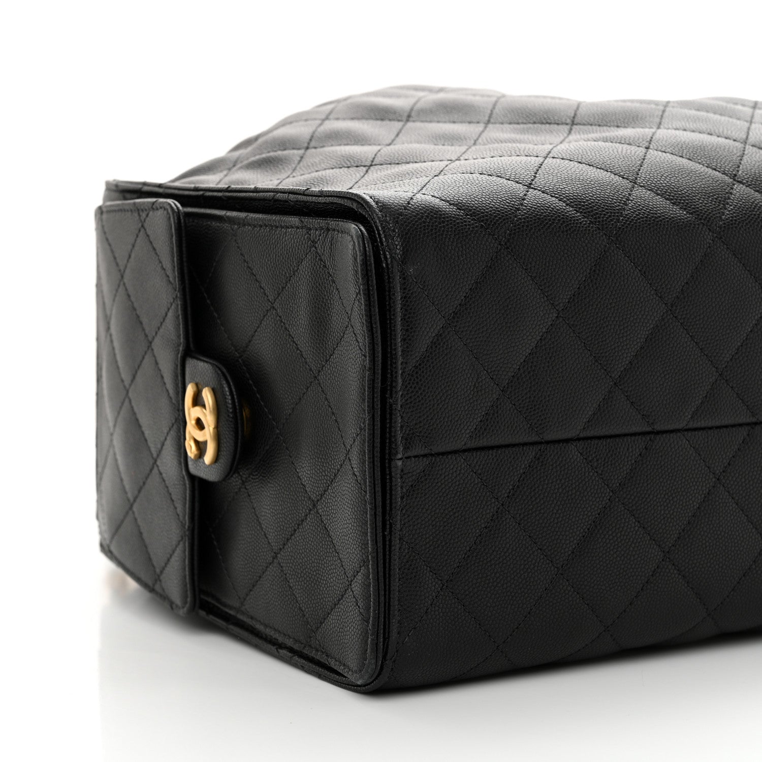 Chanel Caviar Quilted Large Chanel 25 Handbag Black 10 of 12