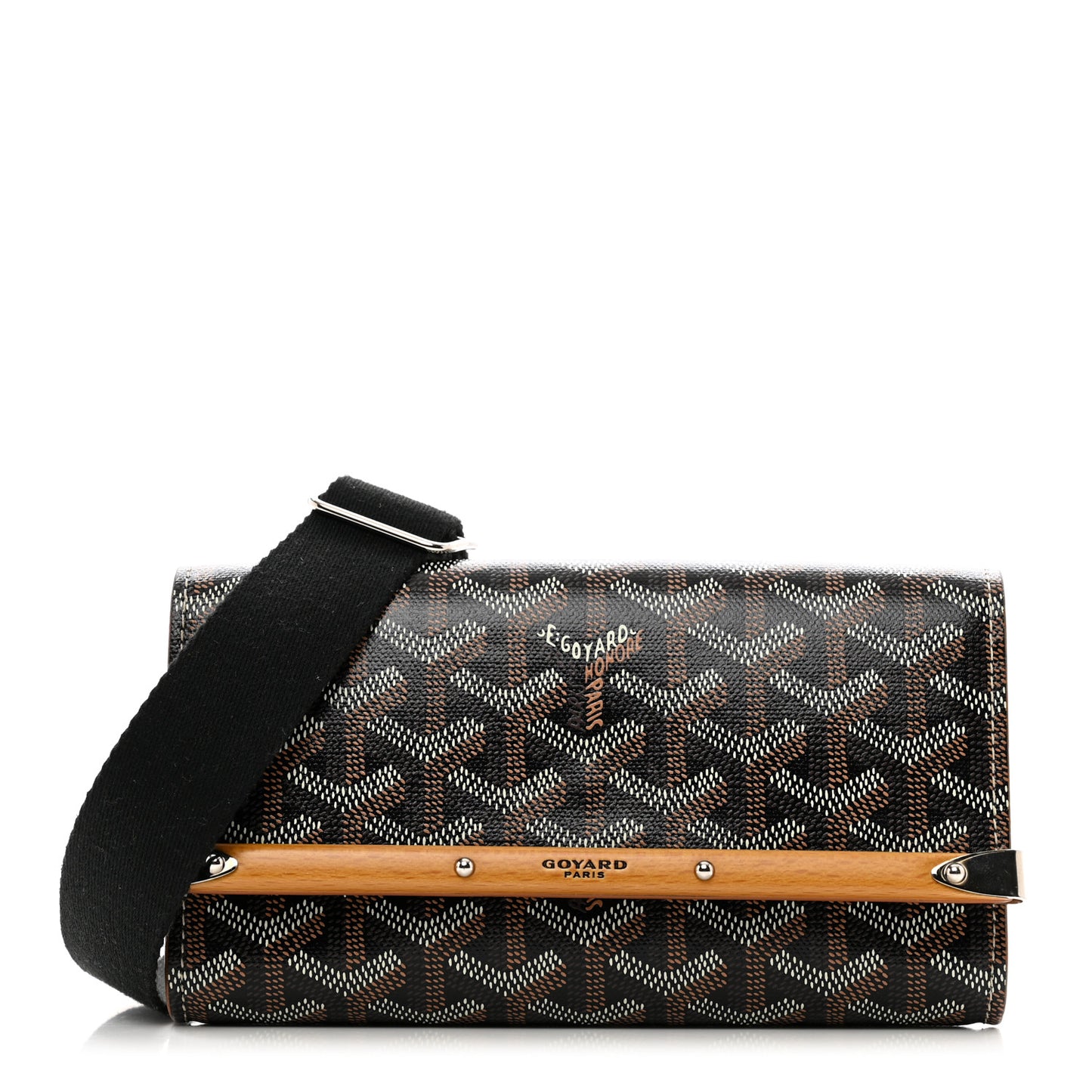 Goyardine Monte Carlo Mini Case Black Gold