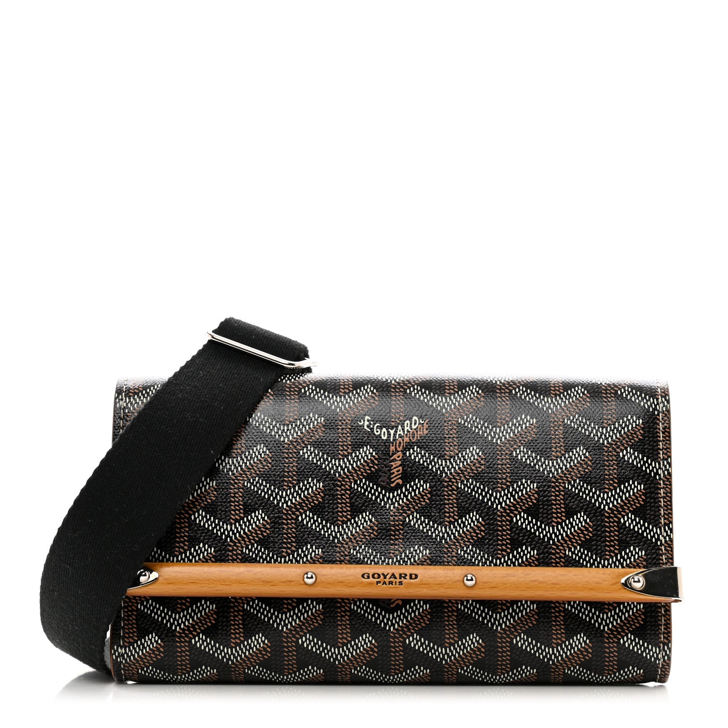 Goyard Goyardine Monte Carlo Mini Case Black Gold 1 of 10