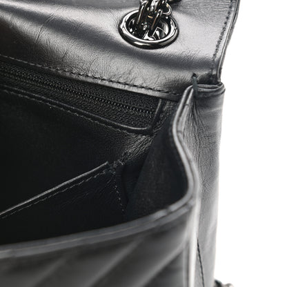 Chanel Aged Calfskin Chevron Quilted 2.55 Reissue Mini Flap So Black 11 of 12