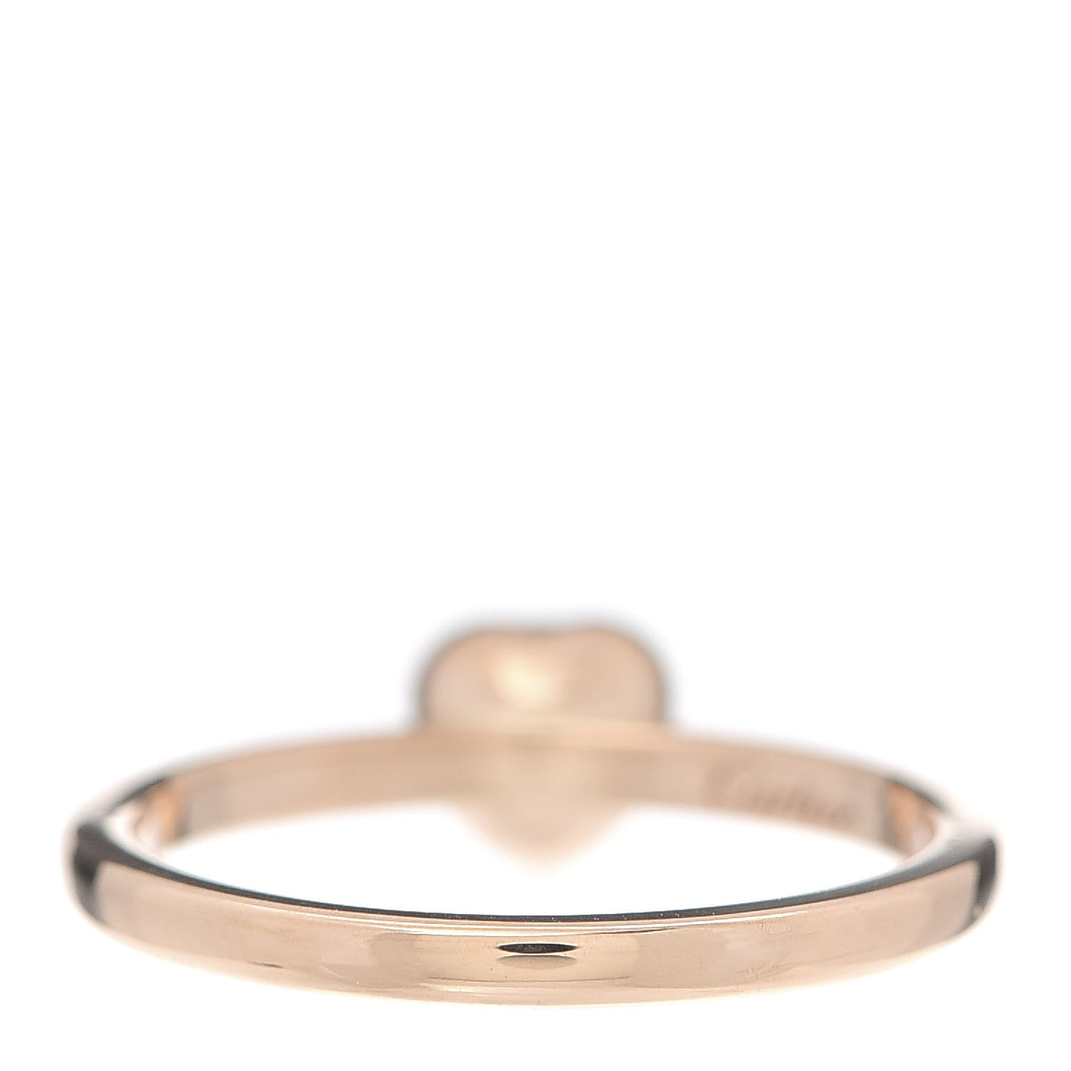 Cartier 18K Pink Gold Diamond D'Amour Heart Ring 48 4.5 3 of 5