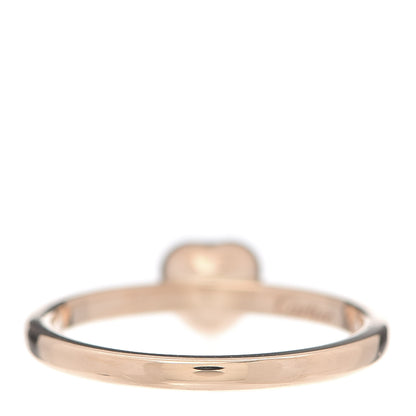 Cartier 18K Pink Gold Diamond D'Amour Heart Ring 48 4.5 3 of 5