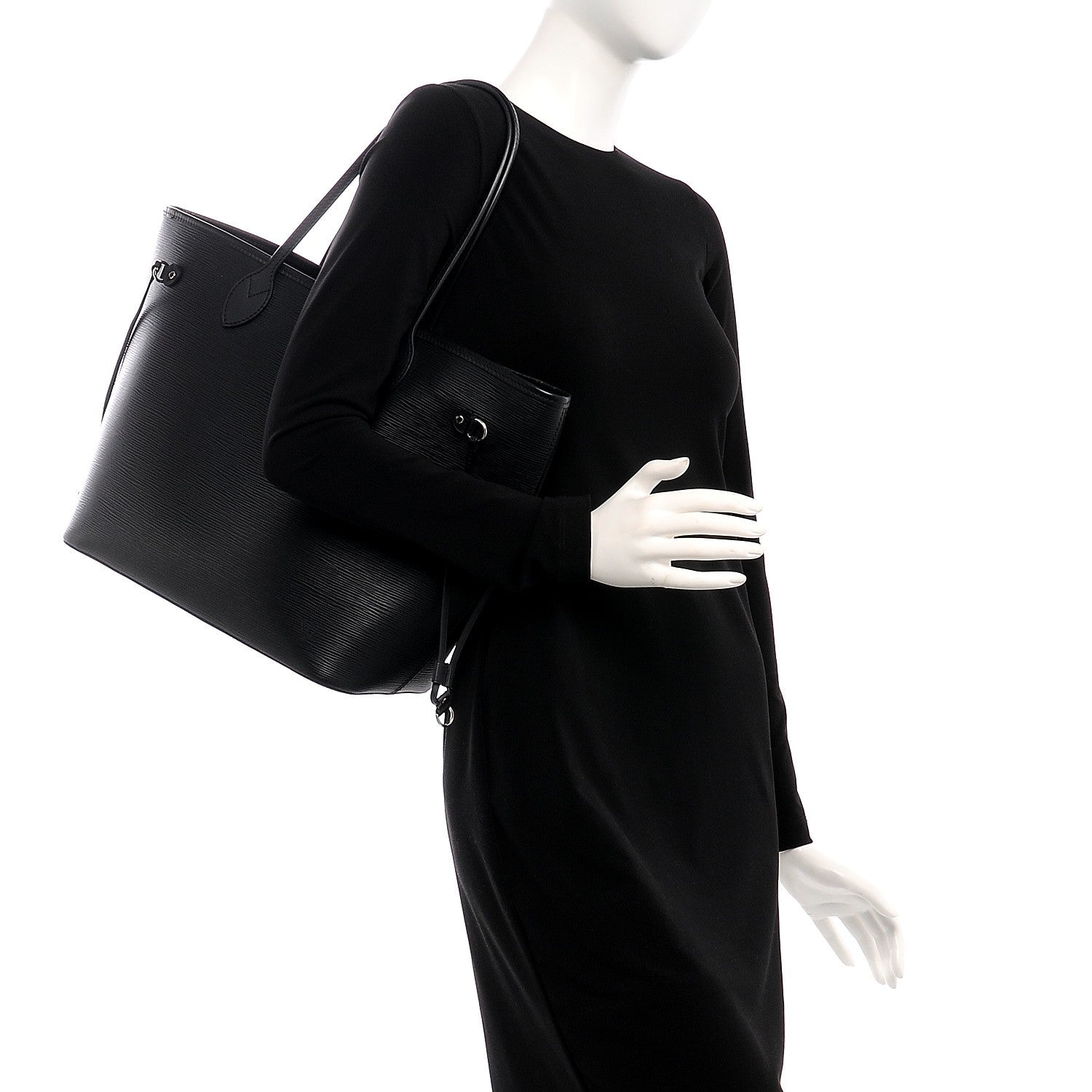 Louis Vuitton Epi Neverfull MM Black 2 of 10