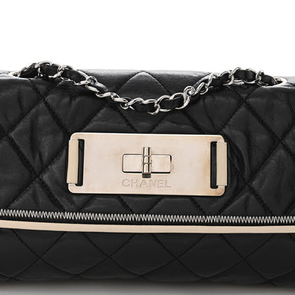 Chanel Lambskin East West Mademoiselle Flap Black 7 of 9