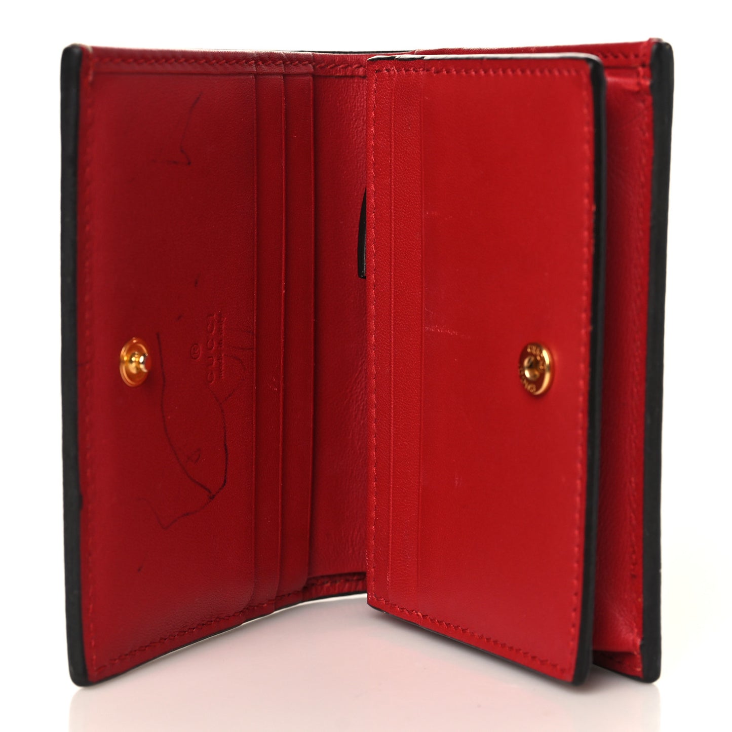 Soft GG Supreme Monogram Mystic Cat Card Case Wallet