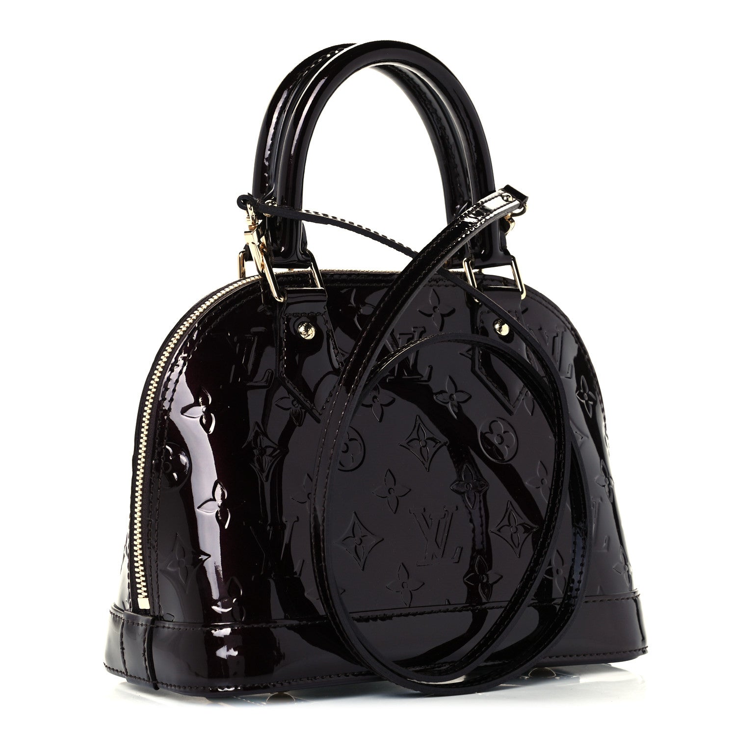 Louis Vuitton Vernis Alma BB Amarante 3 of 10