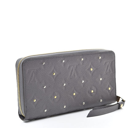 Louis Vuitton Studded Empreinte Zippy Wallet Gris Silver 3 of 8