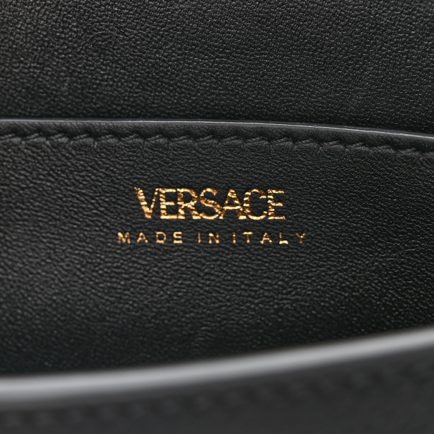 Versace Grained Calfskin La Medusa Chain Crossbody Bag Black 6 of 10